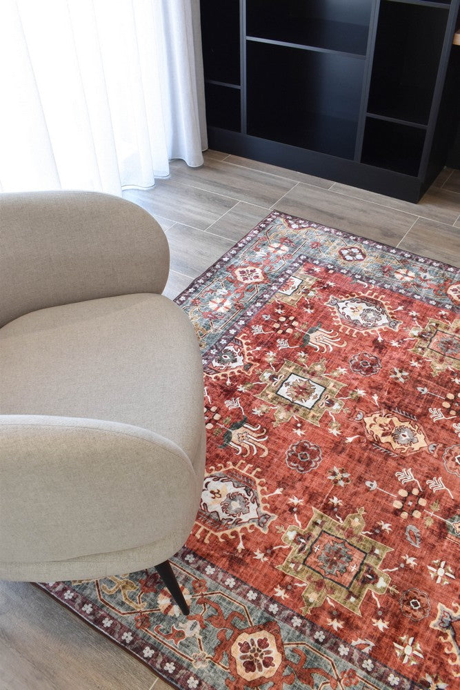 Luna Damascus Washable Rug