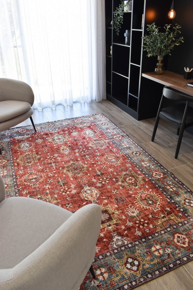 Luna Damascus Washable Rug