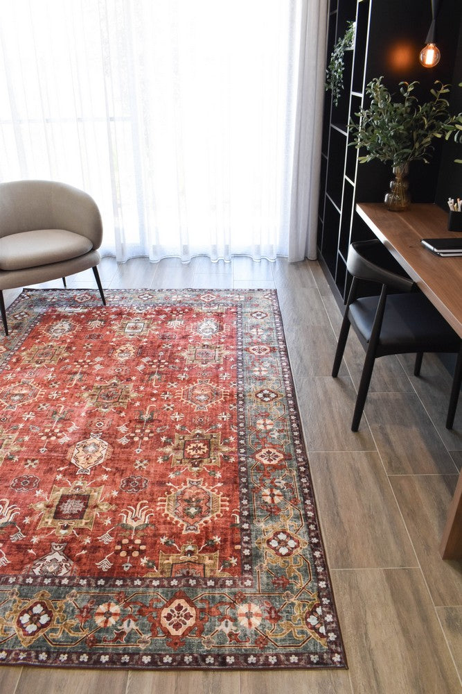 Luna Damascus Washable Rug