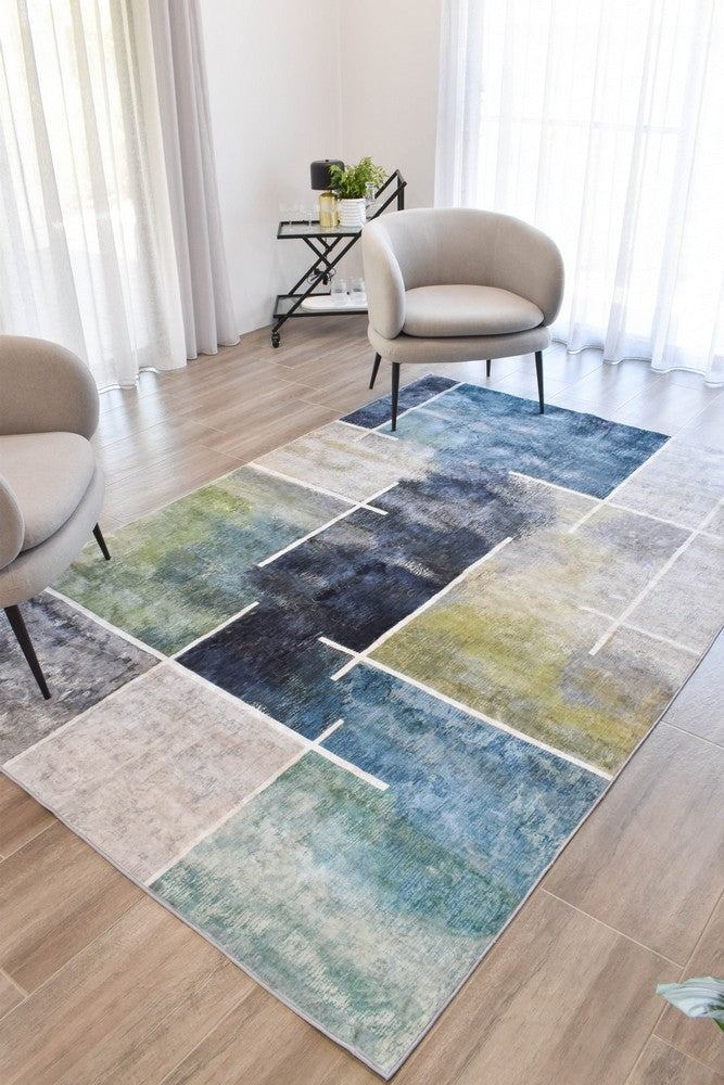 Luna Jade Stone Washable Rug