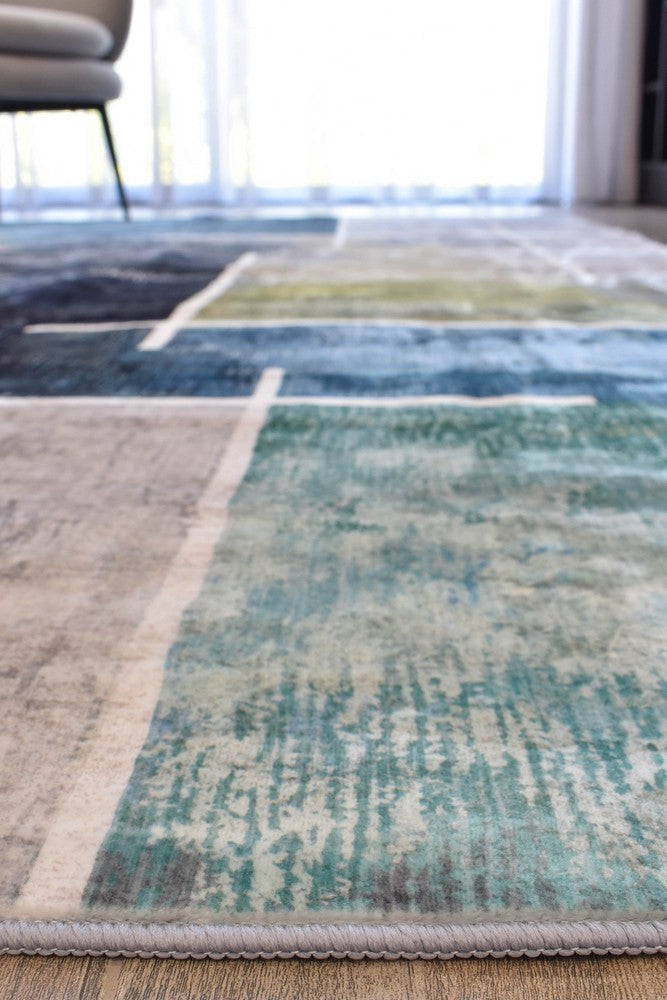 Luna Jade Stone Washable Rug