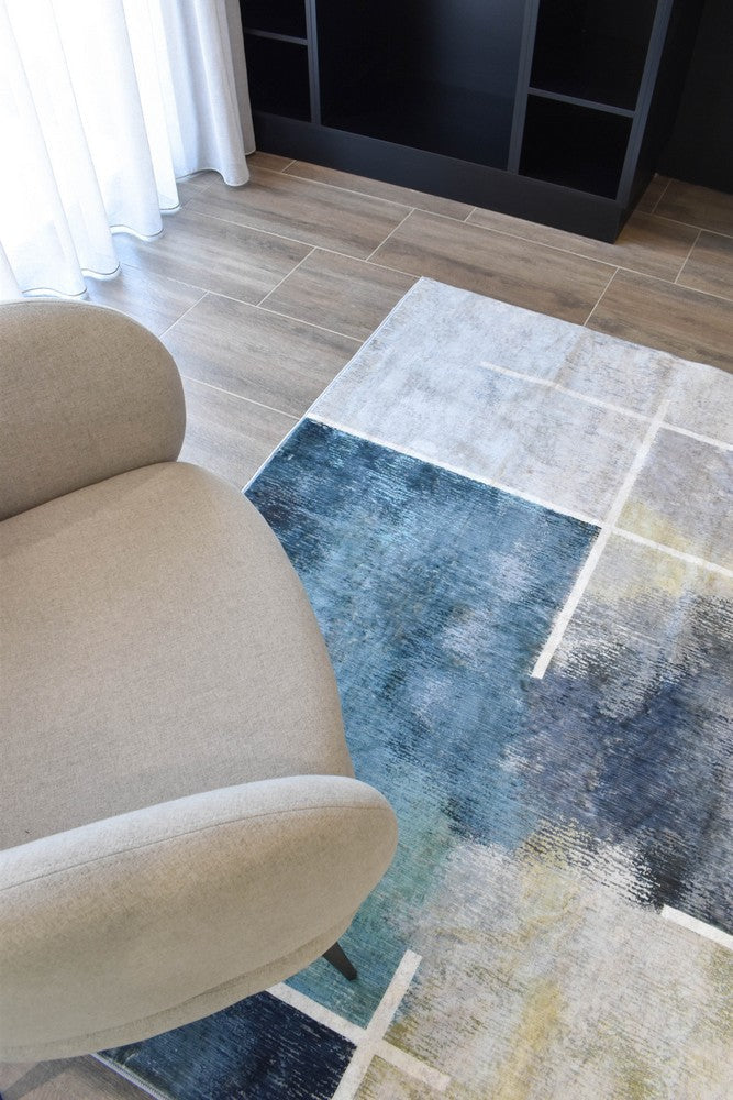 Luna Jade Stone Washable Rug