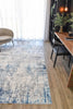 Luna Ocean Blue Washable Rug