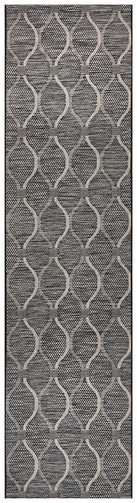 Alfresco Deck 5501 Black Runner Rug