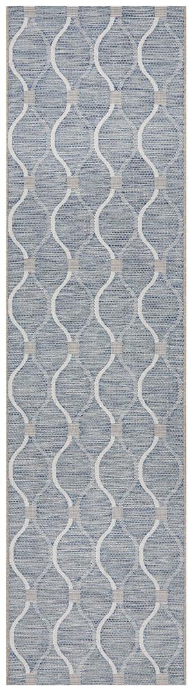 Alfresco Deck 5501 Blue Runner Rug