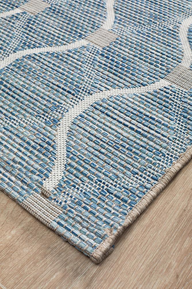 Alfresco Deck 5501 Blue Runner Rug