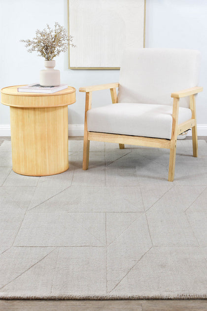 Montana Moonlit Grey Wool Rug
