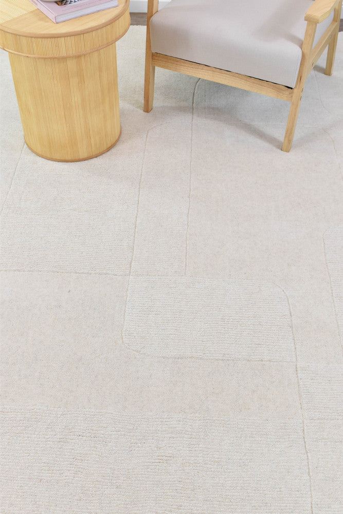 Montana Velvet Ivory Wool Rug