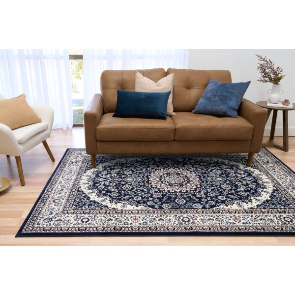 BALUCHI 09865 Navy Traditional Rug