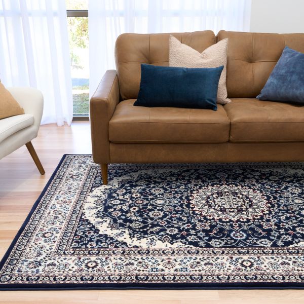 BALUCHI 09865 Navy Traditional Rug