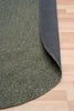Cora Olive Round Wool Rug