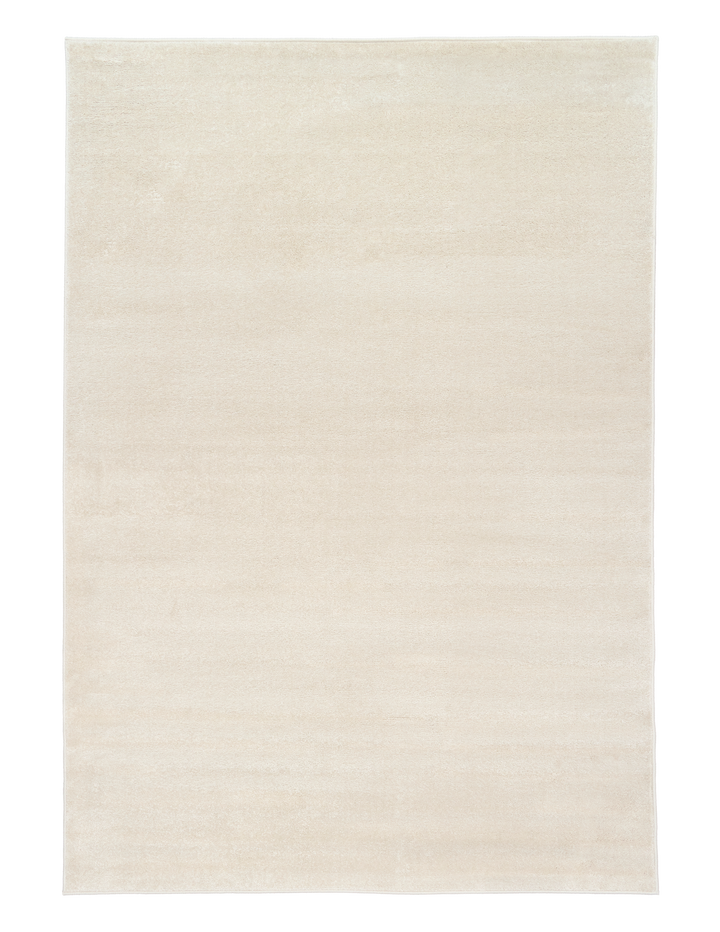 Cyrus ecru rug full view on floor.