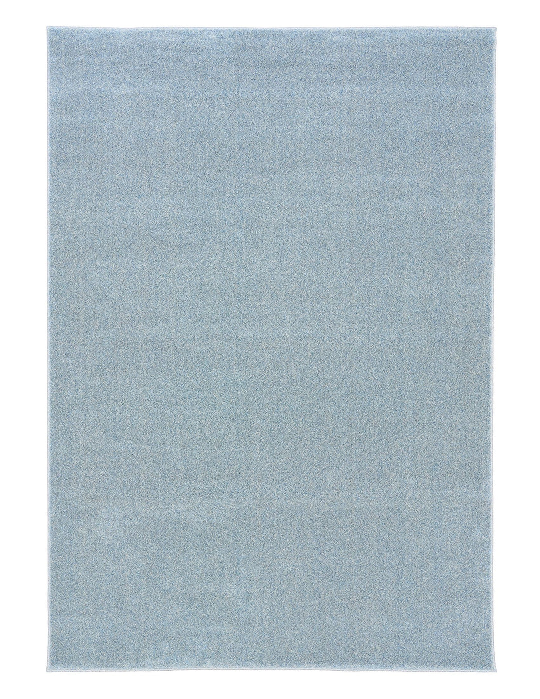 Light blue rectangular rug displayed flat on a white background.