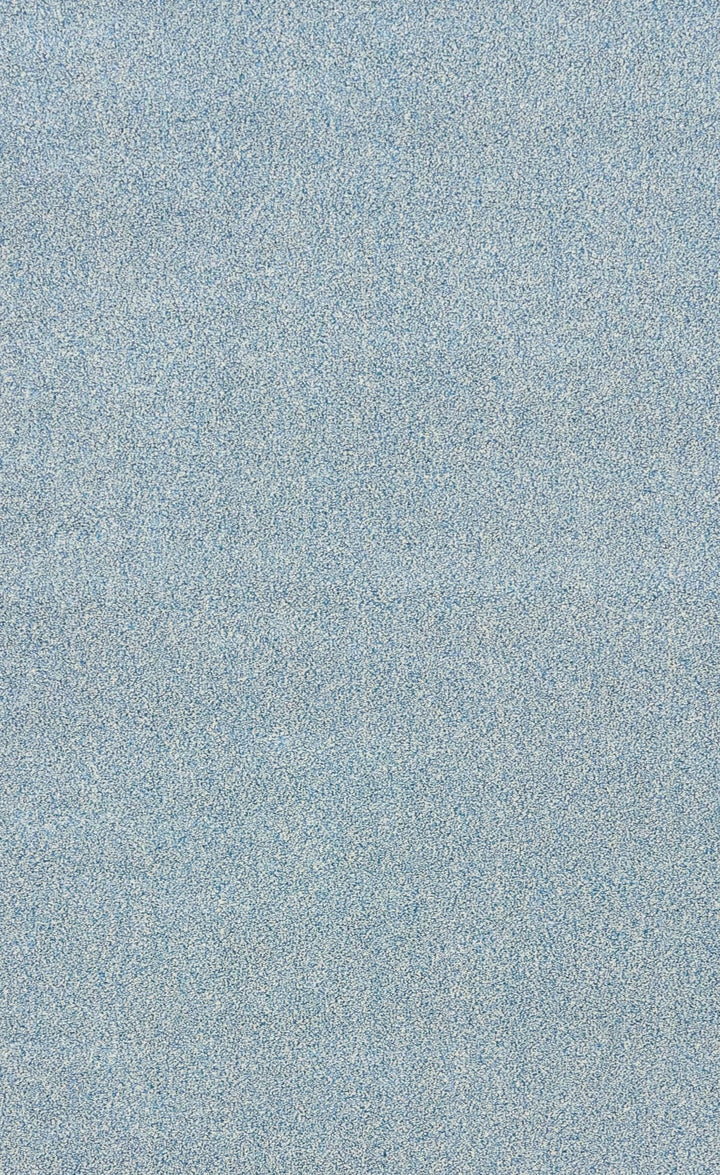 Blue rug displayed on plain background for clarity.