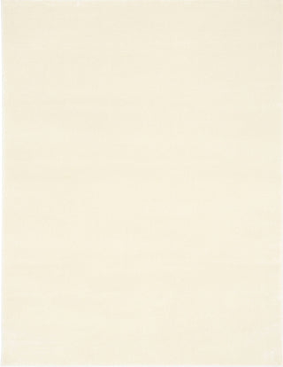 Full view of a rectangular cream rug against a white background.