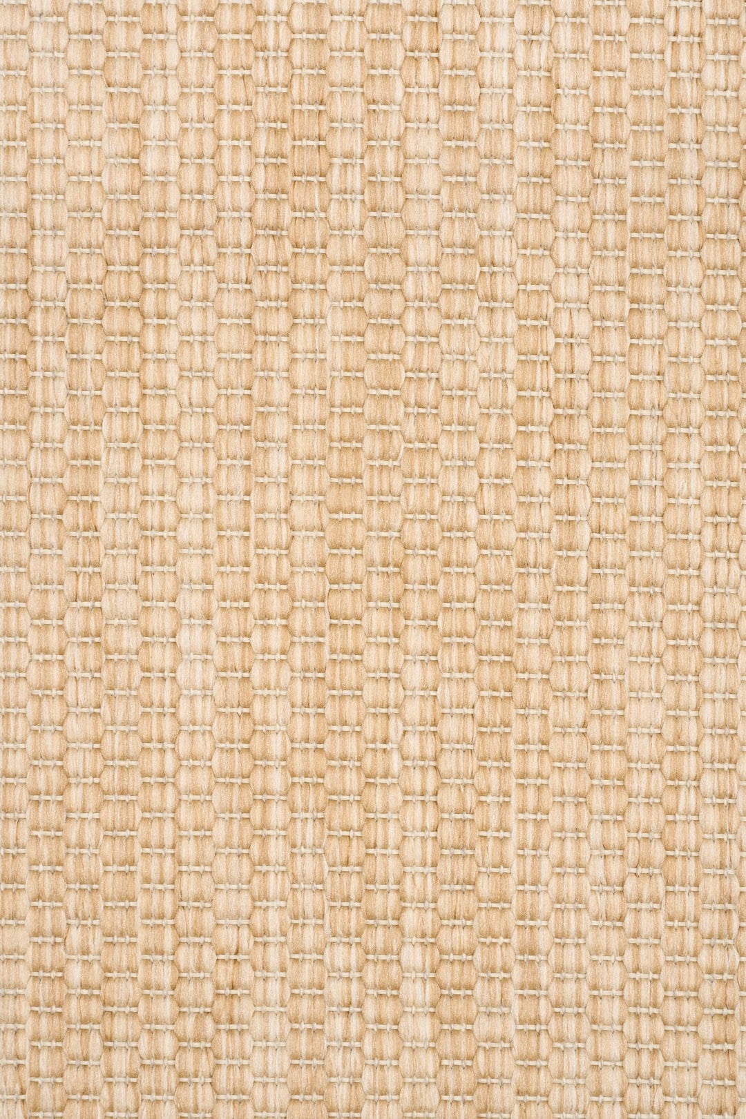 Close-up swatch of Barton 41503/70 rug in warm tan, showing tight looped basket-weave with subtle vertical rib pattern.