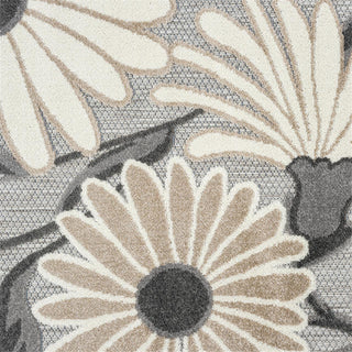 Idyll 537 Silver Round Outdoor Rug - Trends Rugs
