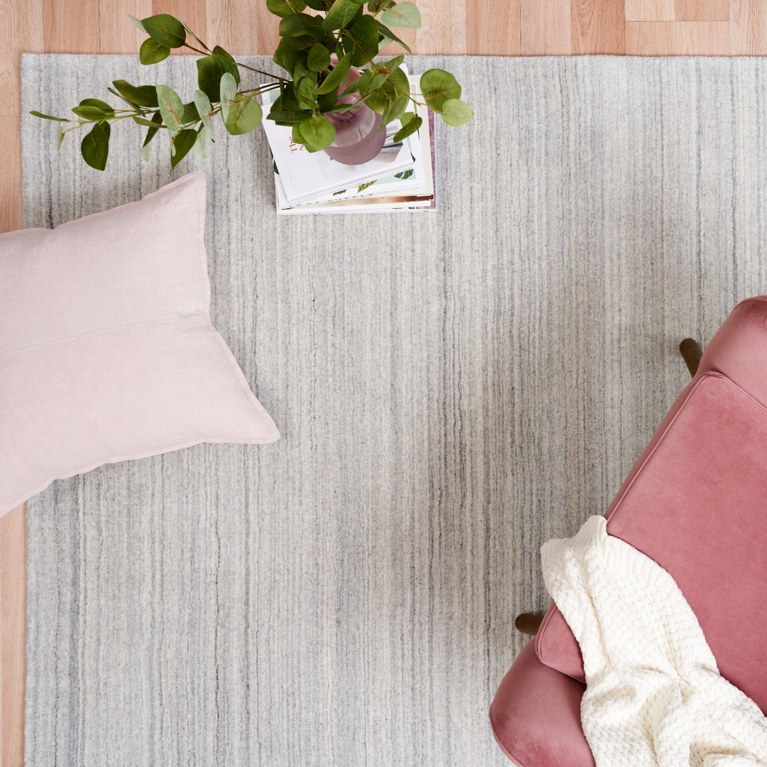 Oxford Light Grey Wool Rug