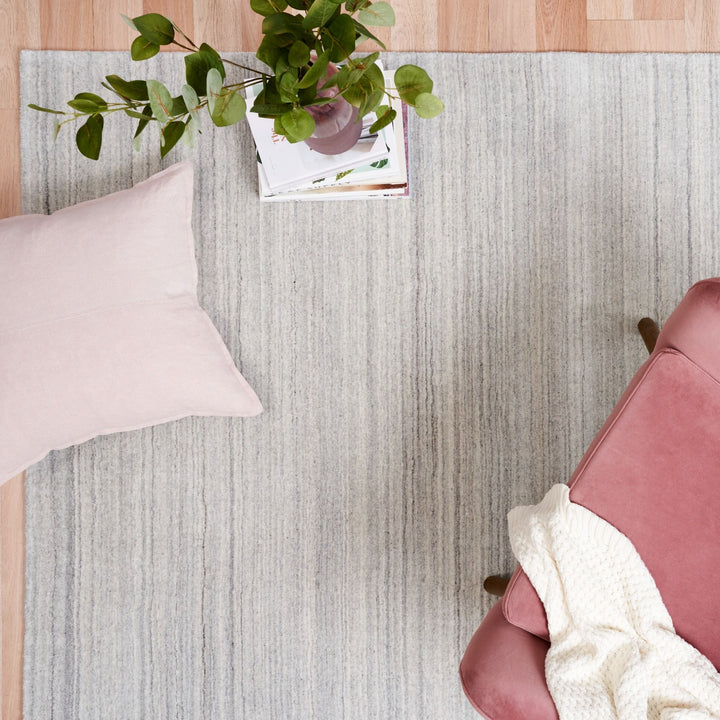 Oxford Light Grey Wool Rug