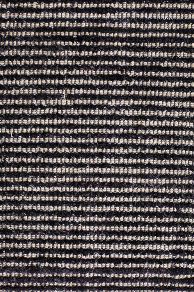 detailed shot of Allure Black rug showing rich charcoal undertones in black