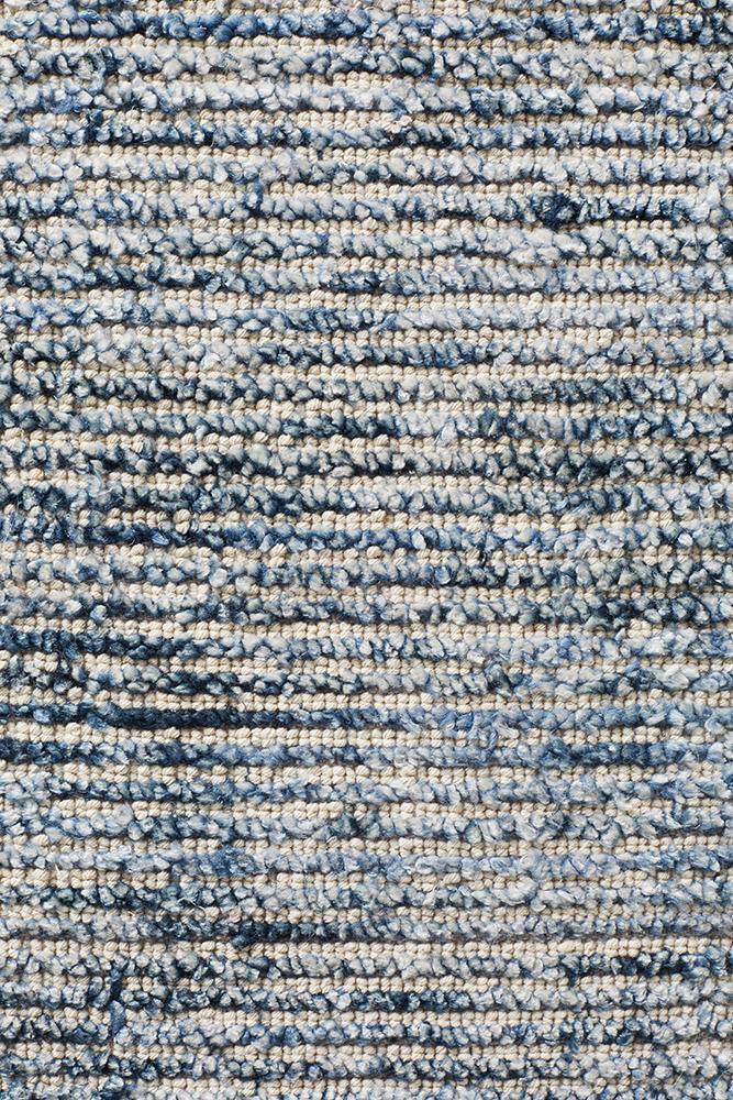 Allure Indigo cotton rayon area rug with rich indigo tones. South Morang decor rugs