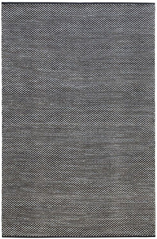 CHENNAI Black Natural Wool Rug - Trends Rugs
