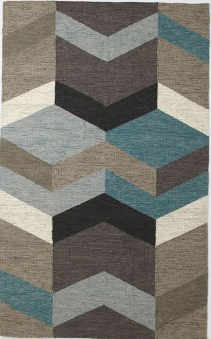 Geo Flat Weave Multi Rug