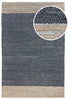 Republic Grey Leather and Jute Rug