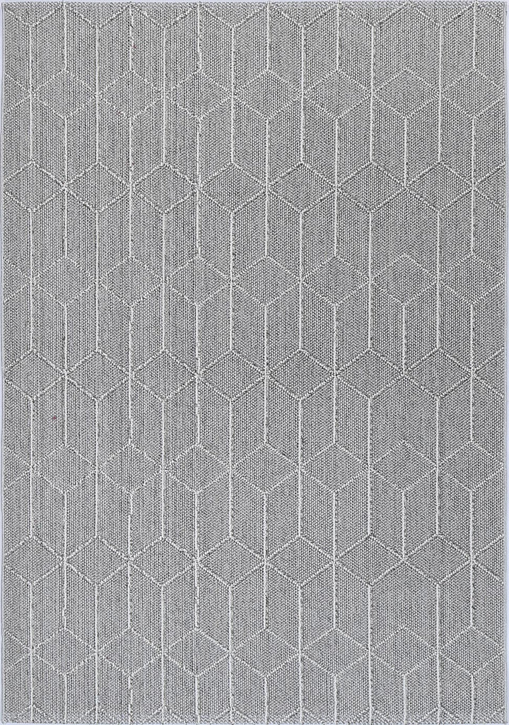 Villa Totori Ash Geometric Flatweave Rug