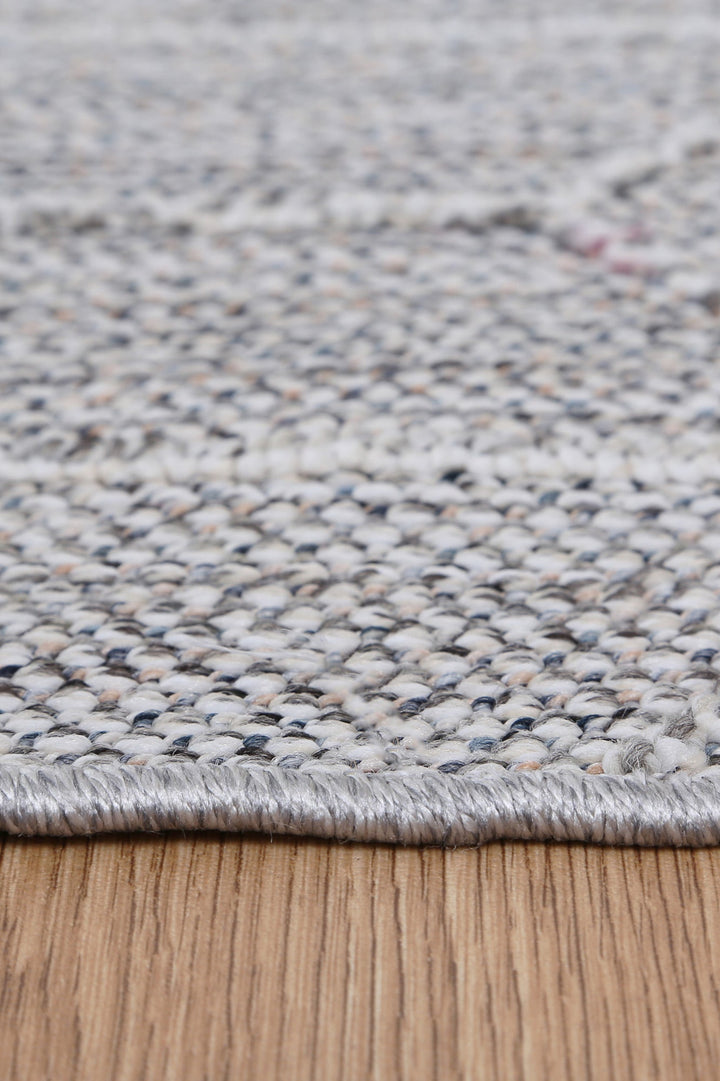 Villa Totori Ash Geometric Flatweave Rug