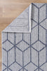 Villa Greenslade Charcoal Geometric Flatweave Rug