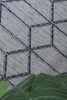 Villa Greenslade Charcoal Geometric Flatweave Rug
