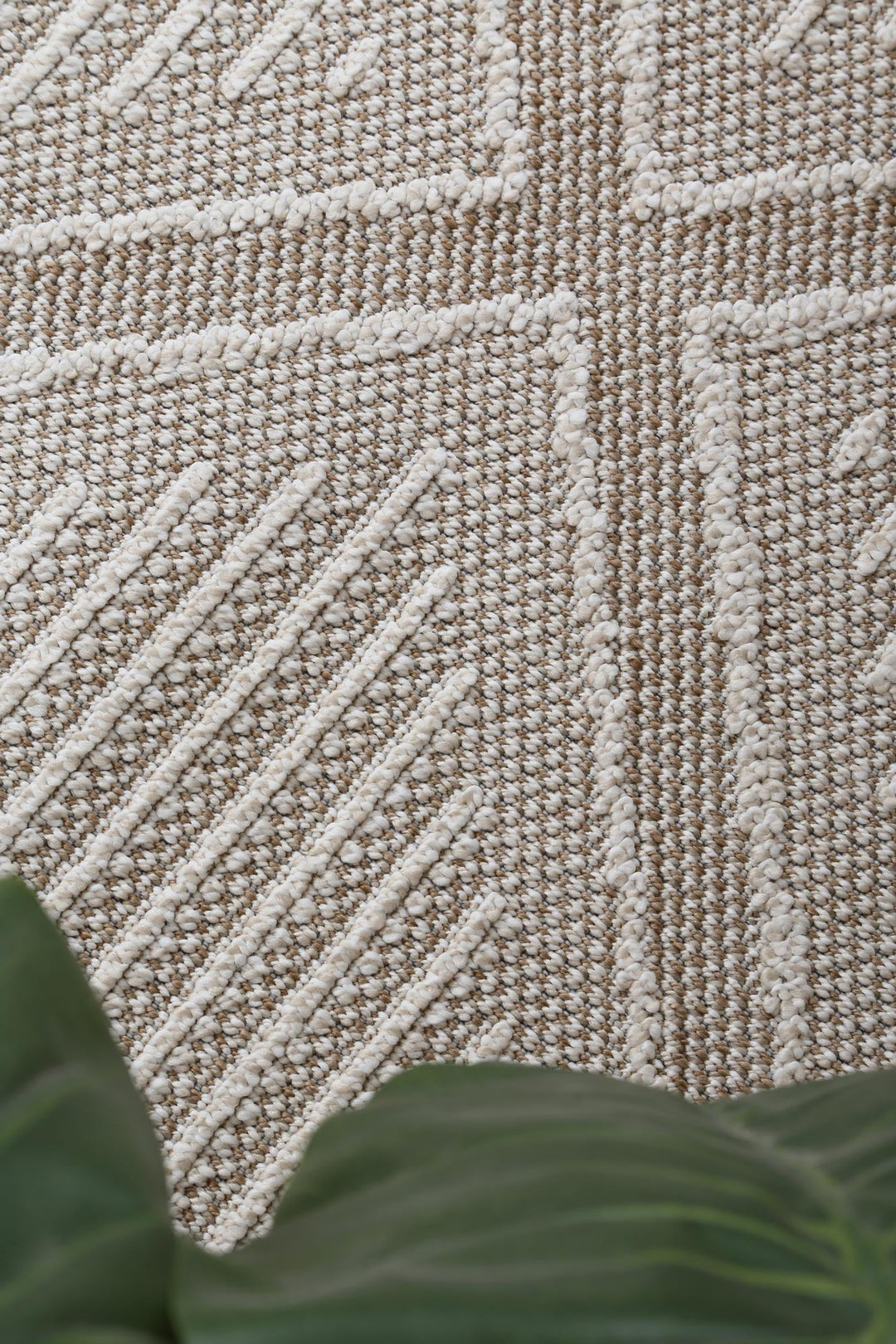 Villa Kenilorea Beige Geometric Flatweave Rug
