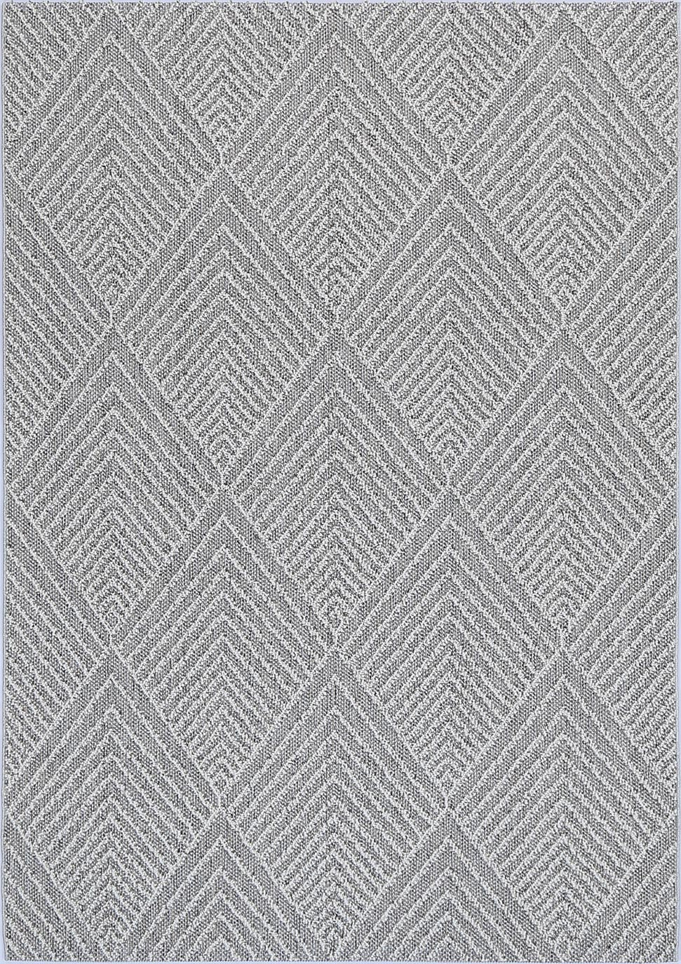 Villa Menapi Ash Geometric Flatweave Rug