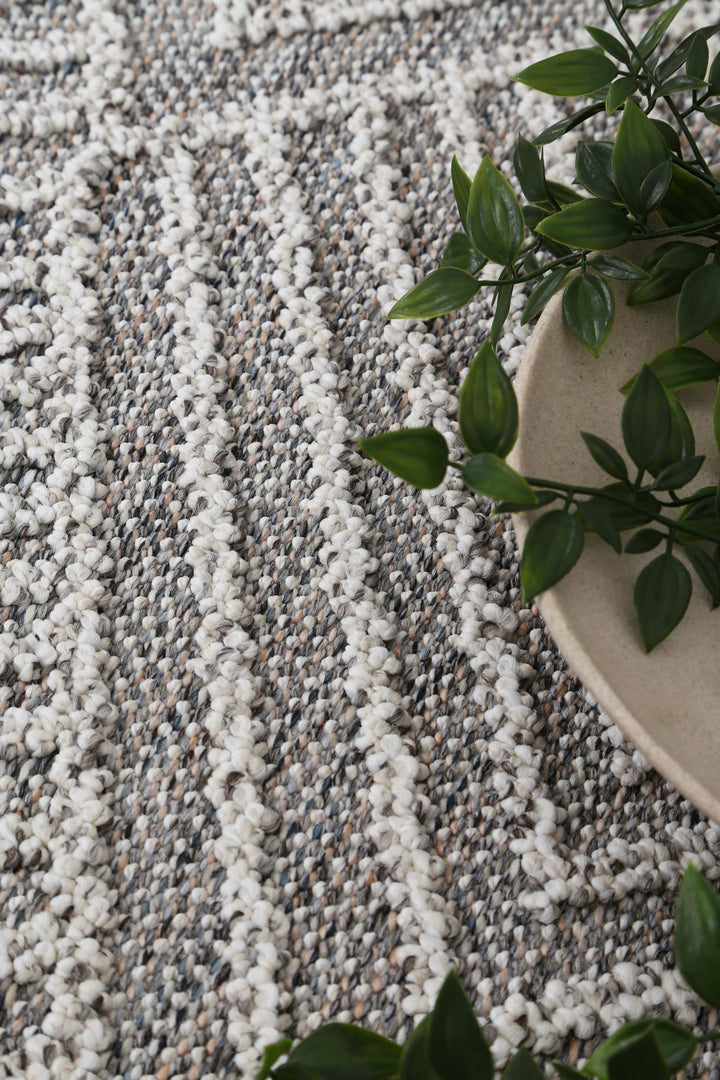 Villa Menapi Ash Geometric Flatweave Rug