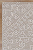 Villa Waita Beige Tribal Flatweave Rug