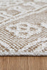 Villa Waita Beige Tribal Flatweave Rug
