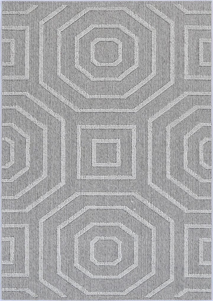 Villa Suri Ash Geometric Flatweave Rug
