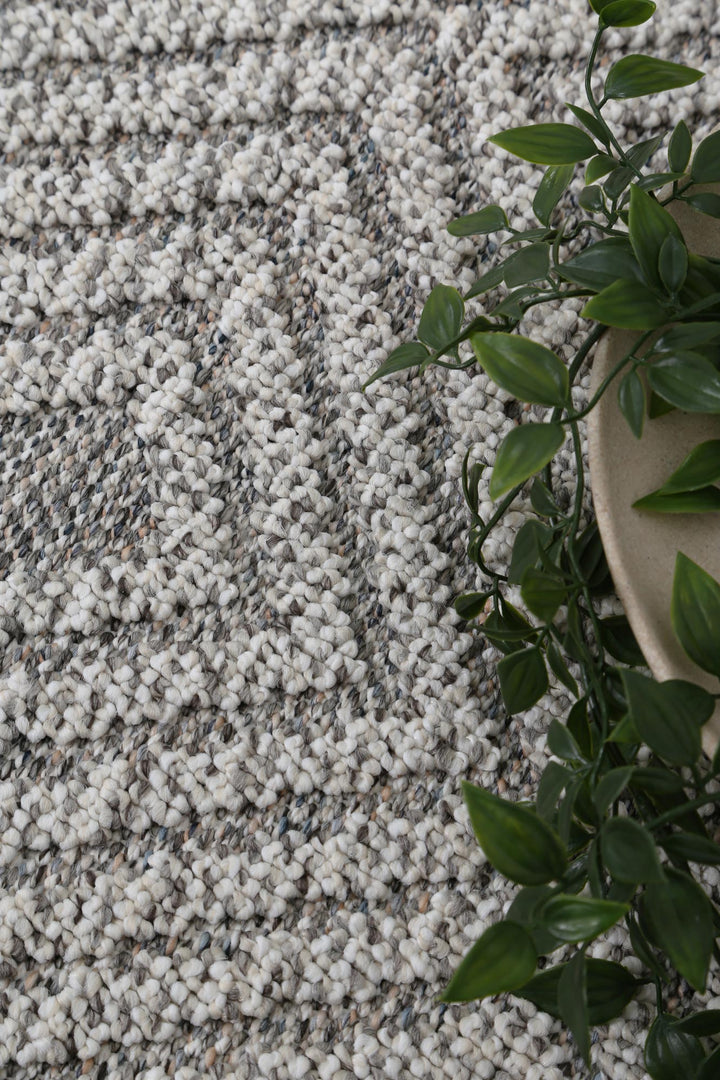 Villa Walasi Ash Geometric Flatweave Rug