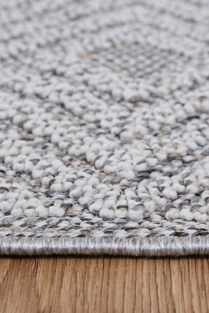 Villa Fugui Grey Geometric Flatweave Rug