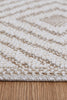 Villa Wickham Beige Geometric Flatweave Rug