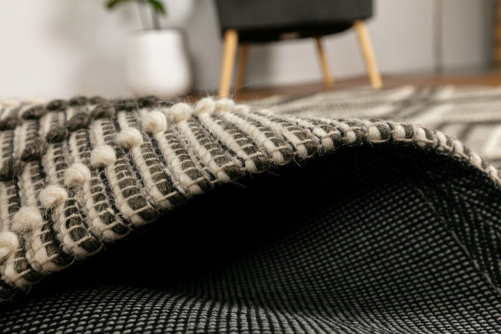 Anita Charcoal Wool Rug