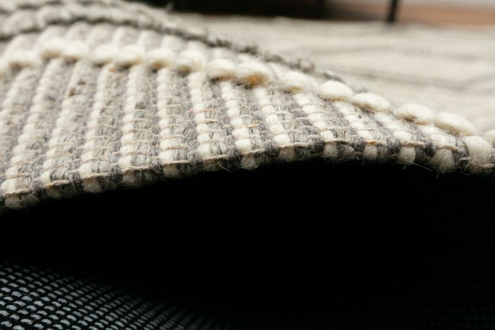 Anita Silver Grey Wool Rug