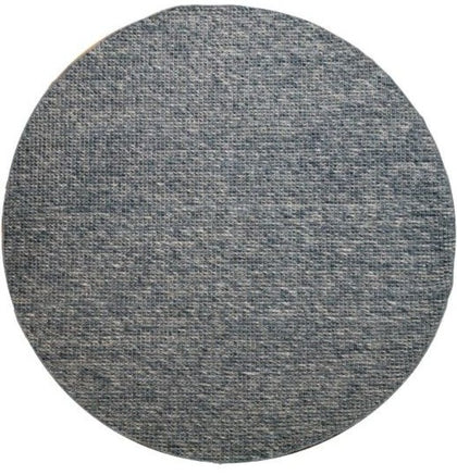 Dasha Anthra Grey Wool Rug Round