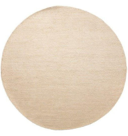 Dasha Cream Wool Rug Round