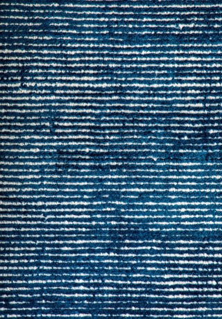 HAMPTON INDIGO WHITE Viscose Wool Rug - Trends Rugs