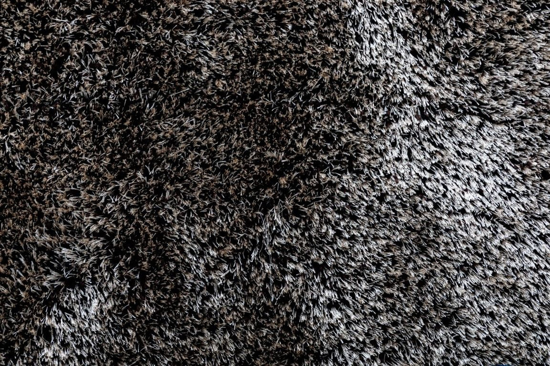 Lucas Beige Brown Black Shaggy Rug