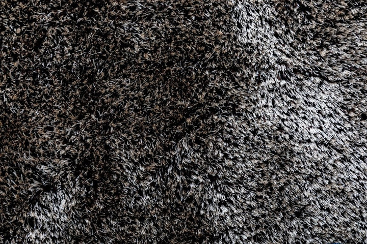 Lucas Beige Brown Black Shaggy Rug