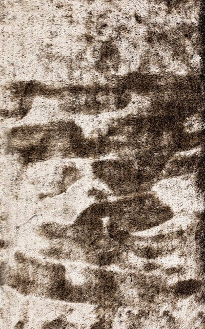 Lucas Beige Brown Black Shaggy Rug