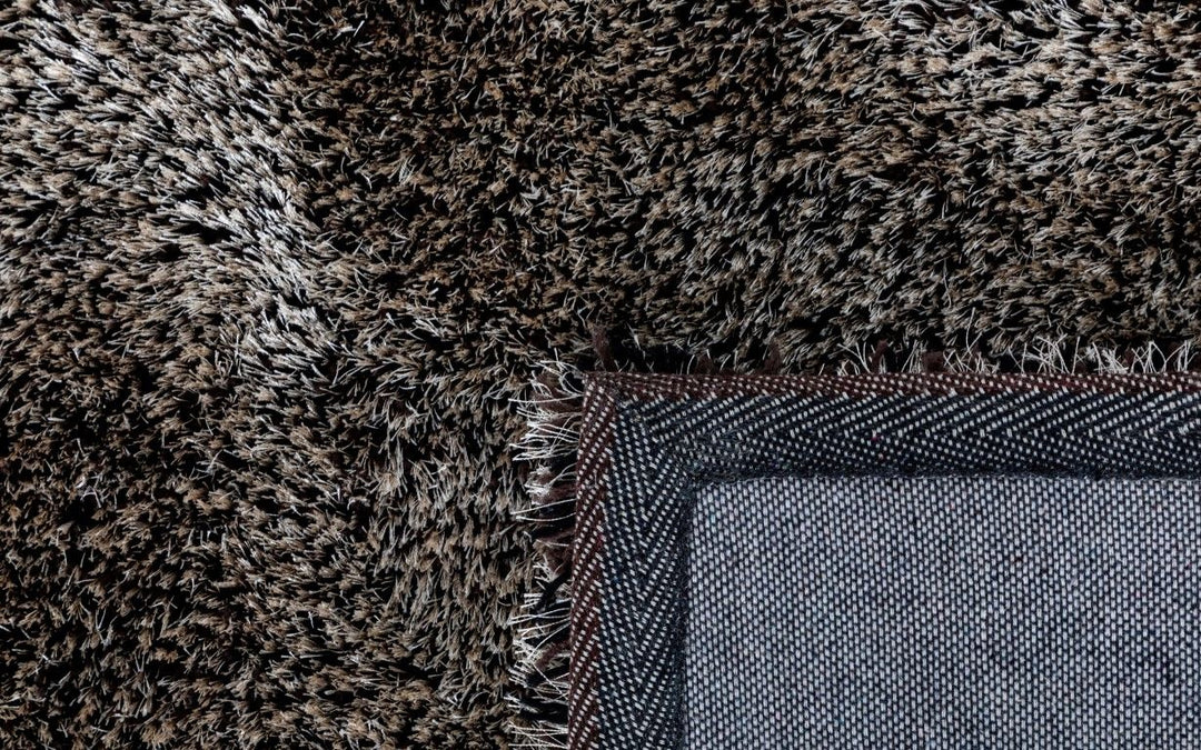 Lucas Beige Brown Black Shaggy Rug